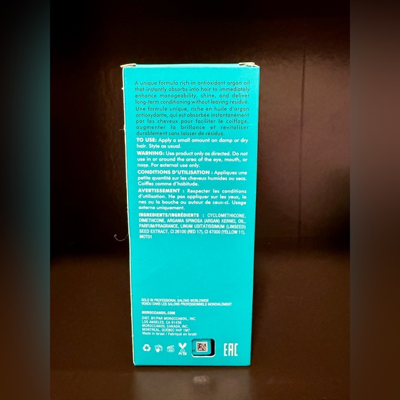 NEW 🆕 Moroccanoil Treatment Hair Oil🩵3.4 Fl Oz. NEVER OPENED🩵 With argan oil 💕 - Picture 3 of 12